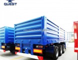 Quest 3 Axle 40FT Side Wall Flatbed Container Cargo Trailer