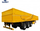 Widely Used 1000mm High 50t 60 Tons Dropside Semi Cargo Trailer
