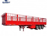 3axle 50tons Animal Livestock Bulk Cargo Truck Semitrailer Fence Trailer