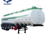 3axles Carbon Steel 45000 Liters Oil Fuel Tank Semi Trailer