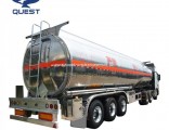 40000 Liters Tri-Axle Aluminum Fuel Oil Tanker Semi Trailers
