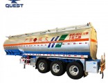 3 Axles 42000 Liters Aluminum Alloy Fuel Oil Tanker Semi Trailer