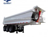 U Shape 3axles 40ton Dump Truck Trailer for Gravel Transportation