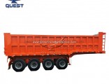 60tons 80tons Coal Transport Box Tipper Truck Dump Semi Trailer