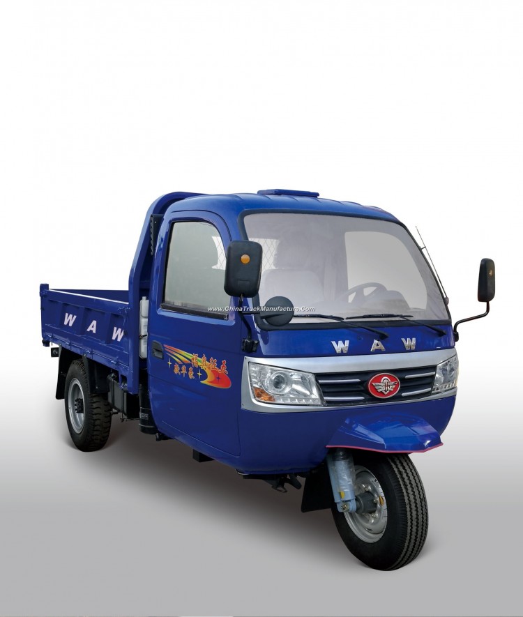 Chinese Waw Cargo Diesel Motorized 3-Wheel Tricycle with Cabin (WKH3B321)