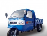 Chinese Waw Closed Cargo Diesel Motorized 3-Wheel Tricycle with Cabin
