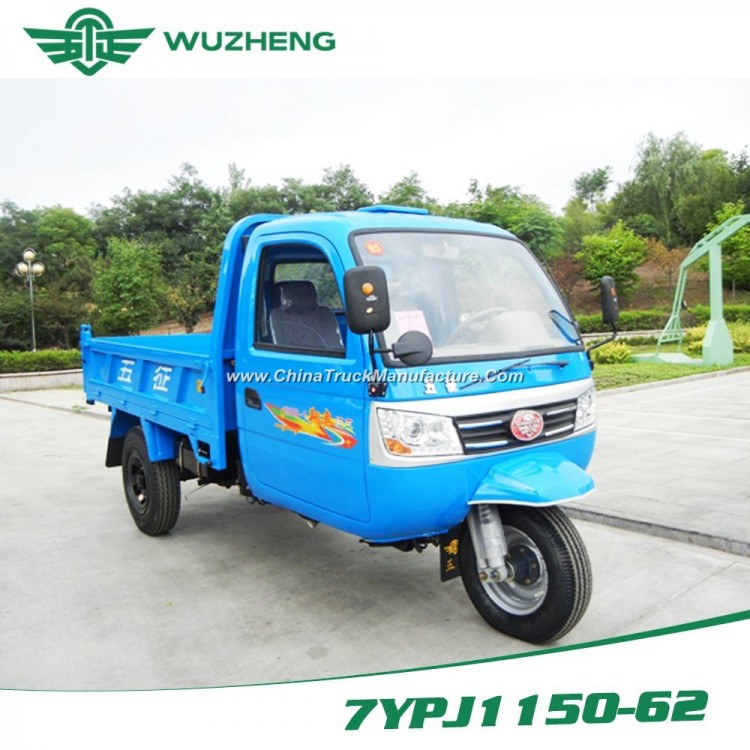 Closed Cargo Diesel Motorized 3-Wheel Tricycle with Cabin From China