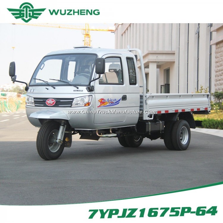 Closed Cargo Diesel Waw Motorized Three Wheel Tricycle with Cabin