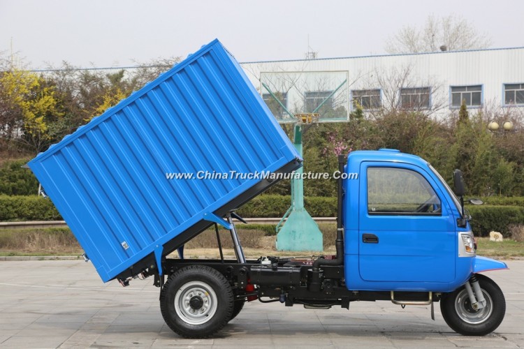 Diesel Dump Right Hand Drive Motorized 3-Wheel Tricycle for Sale