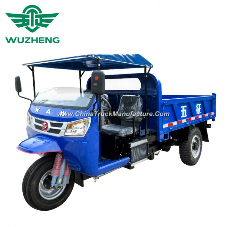 Chinese Waw Diesel Dump Right Hand Drive Tricycle for Sale