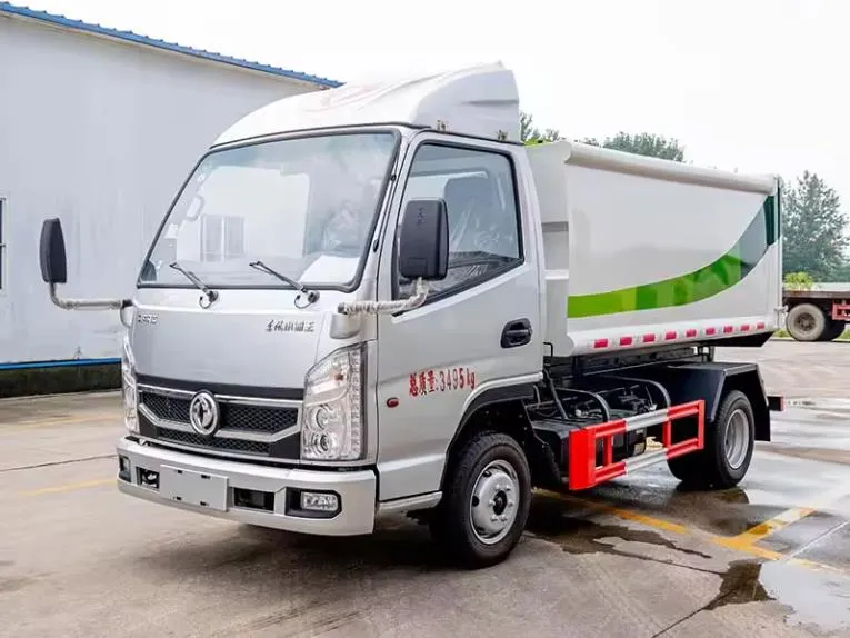 Dongfeng 4x2 5m3 side loading garbage truck
