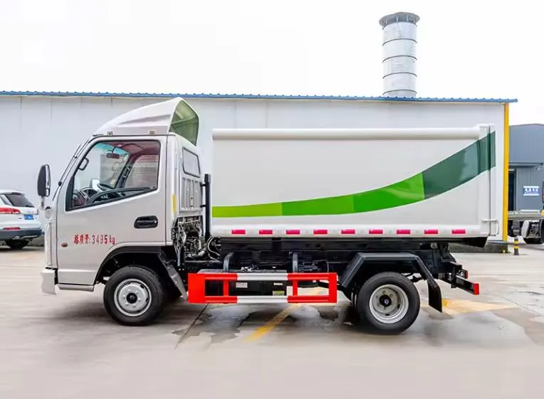 Dongfeng 4x2 5m3 side loading garbage truck