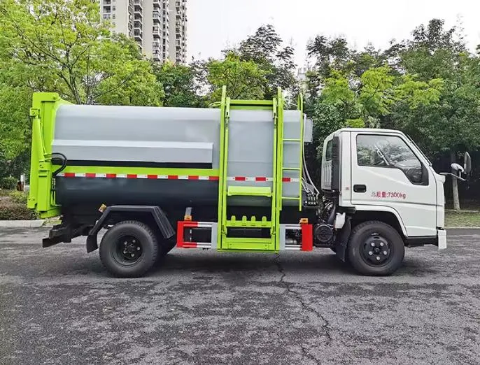 JMC new or used 5 cbm side load compactor garbage truck Picture