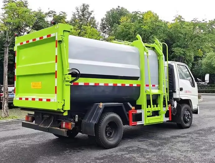 JMC new or used 5 cbm side load compactor garbage truck Picture