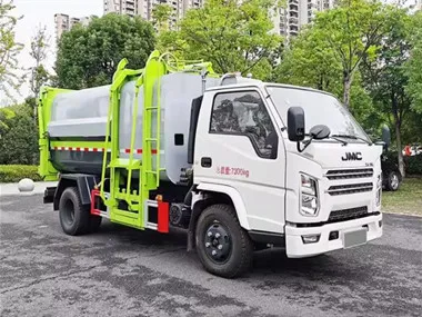JMC new or used 5 cbm side load compactor garbage truck