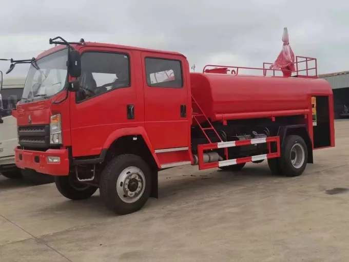 HOWO 4X4 5000L Water Tank Fire Firefighting Truck Picture